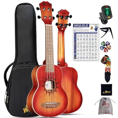 Afbeelding van Winzz 21&quot; Mahonie ukelele Matte Sunburst