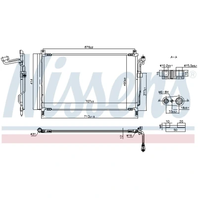 Afbeelding van Nissens Airco condensor 940857