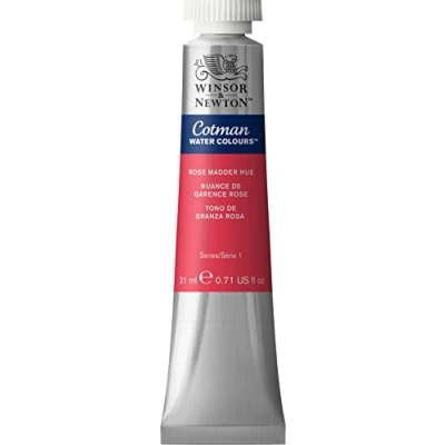 Afbeelding van Winsor &amp; Newton 0308580 Cotman aquarelverf, uitstekende transparantie, kleursterkte, tintsterkte en goede schildereigenschappen 21ml Tube, Rose Madder Alizarin