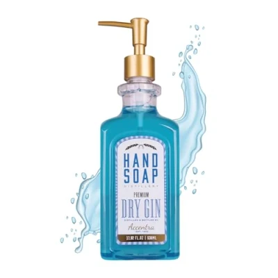 Afbeelding van handzeep dry gin 530 ml leuk geschenk grappig mannen kerst verjaardag vader dag handig pompje