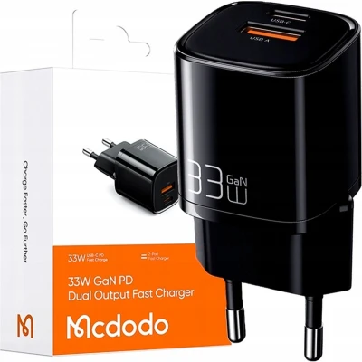 Afbeelding van Mcdodo® Snellader Oplader Voor telefoon USB C A 33W