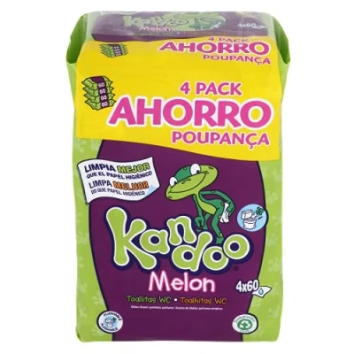 Afbeelding van Kandoo 0514400015 navulreinigingsdoekjes, geurmeloen, 4 x 60 stuks, 118,9 g
