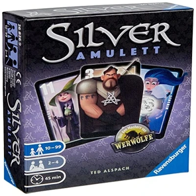 Afbeelding van Ravensburger 26826 Silver Amulett, Kartenspiel für 2 4 Spieler, Taktikspiel ab 10 Jahren, Charaktere von Werwölfe