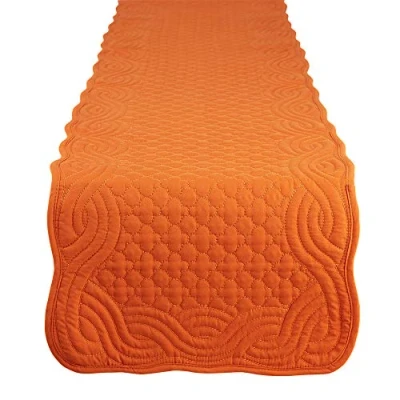Afbeelding van DII Gewatteerde boerderij collectie tafelblad, tafelloper, 13x72, pompoen Spice