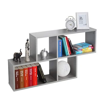 Afbeelding van RICOO wall shelf Wandplank zwevend 100 x 53 20 cm WM051 PL Hangende muur plank Wandrek grijs