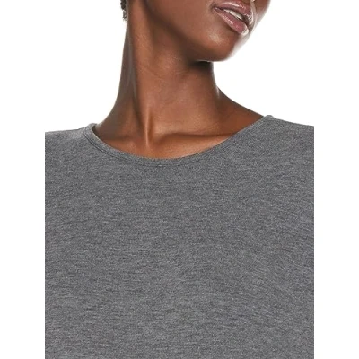 Afbeelding van Dames Dunne Gebreide Trui 3/4 Mouw Ronde Hals T shirt Basis Stretch Sweater ONLGLAMOUR, Colour:Dark Grey, Size:S