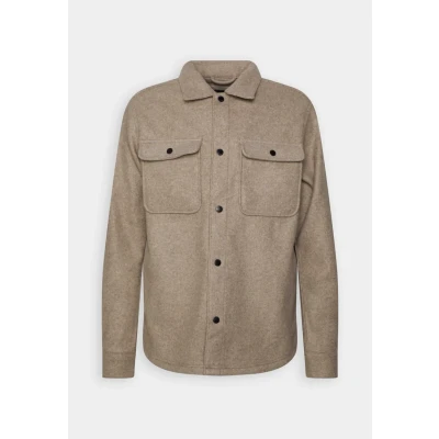 Afbeelding van Only &amp; Sons Onsash LOOK Overhemd, Heren, Maat: XS, Chinchilla