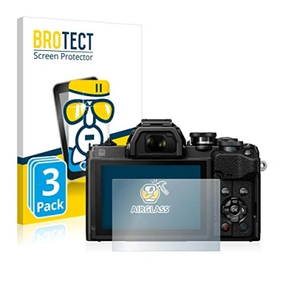 Afbeelding van BROTECT Glas Screen Protector voor Olympus OM D E M10 Mark IV (3 Stuks) Schermbeschermer [9H Hardheid, Beschermglas Folie niet Gehard Glas]