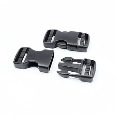 Afbeelding van BAIWOAK 25 mm zijdelingse sluiting gespen, breed 2 verpakkingen dubbel verstelbaar geen plastic clips drukknopen zware rugzak gesp vervanging
