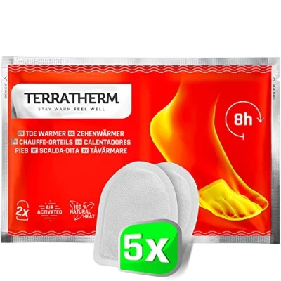Afbeelding van warmtepads 5 paar, teenwarmers zelfklevend gedurende 8 uur warme voeten, voeten extra dun en aangenaam zacht