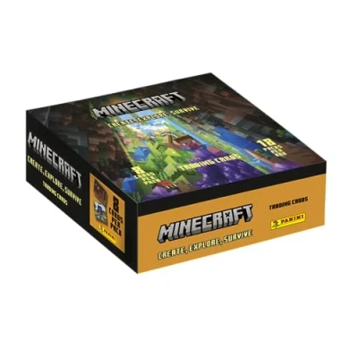 Afbeelding van Panini Minecraft Trading Cards 3 Create, Explore, Survive Box met 18 vakken, 004734BOX18F