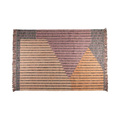 Afbeelding van Dutchbone Hampton vloerkleed 200x300 cm lila Katoen
