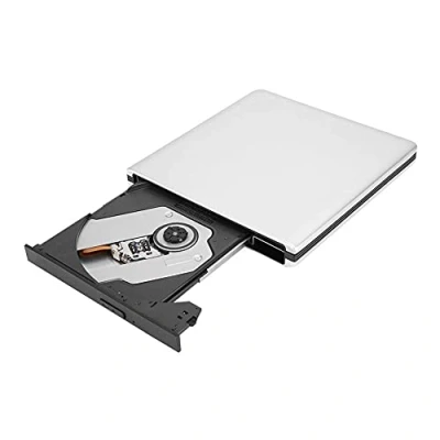 Afbeelding van ASHATA Blu Ray brander USB 3.0 externe, draagbare 3D externe brander, aluminium High Speed Slim Blueray Rome drive BD DVD CD voor desktop/notebook zilver