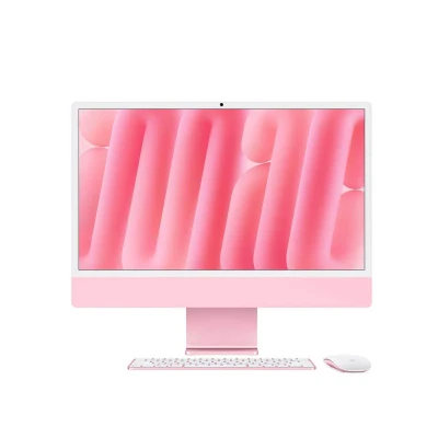 Afbeelding van iMac 24&quot; Pink M4 10C CPU &amp; GPU 24GB 512GB Gbit Eth Mouse MK TID