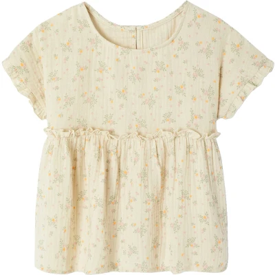 Afbeelding van Vertbaudet Meisjesblouse met print van katoengaas