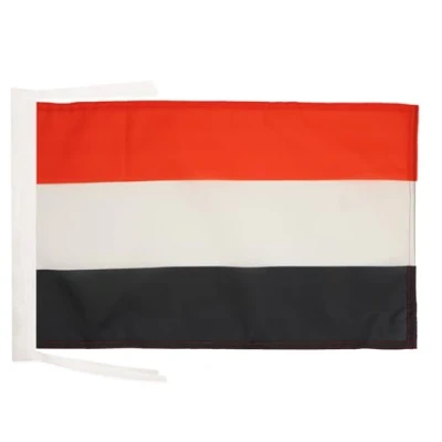 Afbeelding van Jemenitische vlag 45x30 cm koorden SMALL vlaggen 30 x 45 Banier 18x12 in hoge kwaliteit AZ FLAG