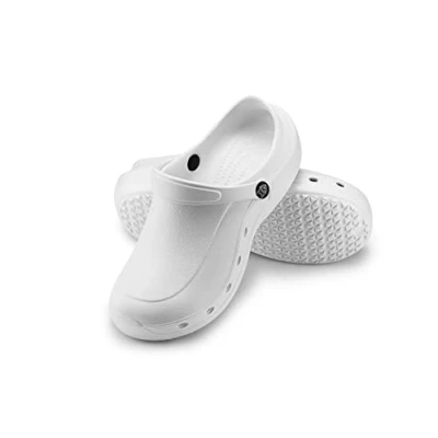 Afbeelding van ESTRO Klompen Heren Tuinklompen Dames Unisex Sanitaire Tuinschoenen Gom Schoenen Zomer F92 (39, Wit)