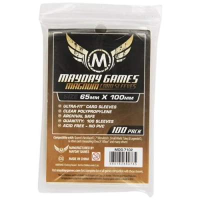 Afbeelding van 100 Mayday Games Card Sleeves 65 x 100mm (MDG 7102)