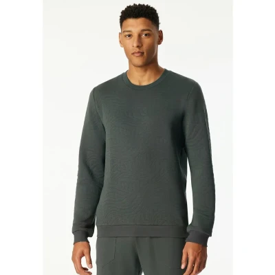 Afbeelding van Schiesser Sweater Mix+ Relax Donker groen 48