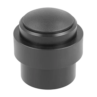 Afbeelding van AMIG Deurstopper/deurbuffer 1x D30mm inclusief schroeven mat zwart Deurstoppers