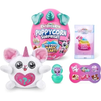 Afbeelding van Rainbocorns Sparkle Heart Surprise Series 4 Puppycorn Surprise, Chiquita de Chihuahua verzamelbare pluche 7 lagen verrassingen, schil en onthullen hart, leeftijd 3+ (Chihuahua)