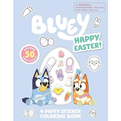 Afbeelding van Bluey Bluey: Happy Easter! A Puffy Sticker Coloring Book