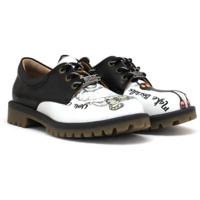 Afbeelding van GOBY Little Beastie Enkellaars Handmade Vegan Leer Dames Maat 40