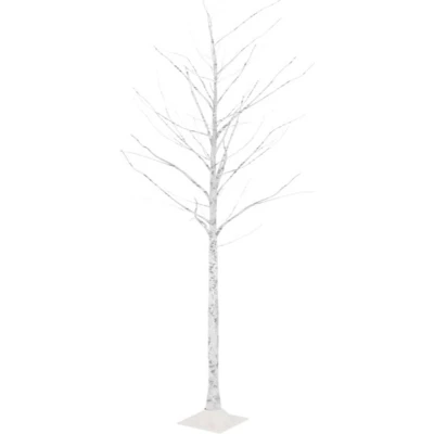 Afbeelding van vidaXL Berkenboom LED 128 LED&#039;s warmwit 220 cm wit