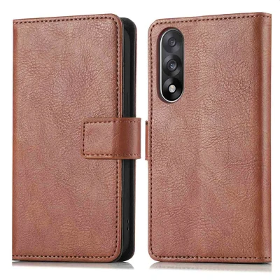 Afbeelding van imoshion Hoesje Geschikt voor OnePlus Nord 5 Luxe Bookcase Bruin