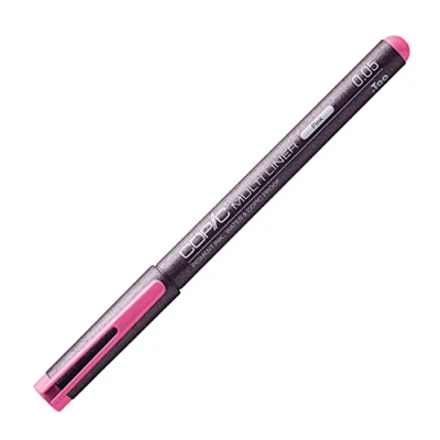 Afbeelding van Copic 22075506 Multiliner roze 0,05 mm, tekenpen met water en alcoholbestendige pigmentinkt, schetsen, illustraties uitvoeringen