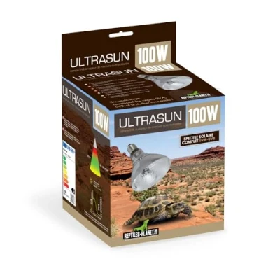Afbeelding van Reptiles Planet Lamp voor reptielen, met stoom, kwik, UVA, UVB, Ultrasun 100 W
