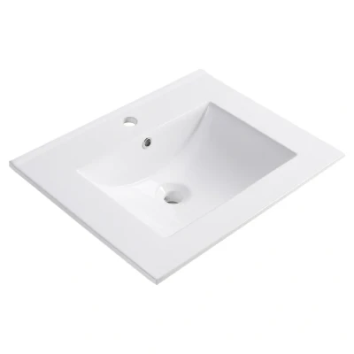 Afbeelding van Differnz Providence wastafel keramiek 60 wit