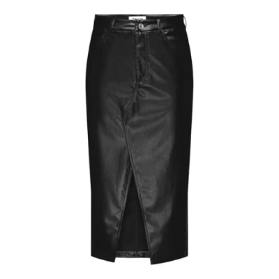 Afbeelding van ONLLOLA ELYNA HW Metal Long Rok PNT, zwart, XS