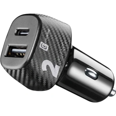 Afbeelding van Cellularline Multipower 2 Fast+ 32w usb c naar a Autolader