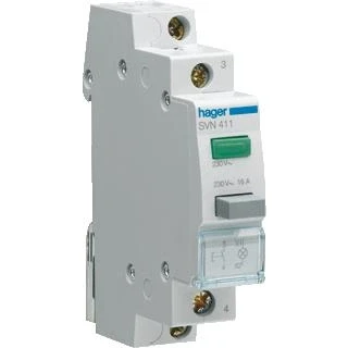 Afbeelding van Hager pulsdrukker ukker 1 m 16 a led groen svn411