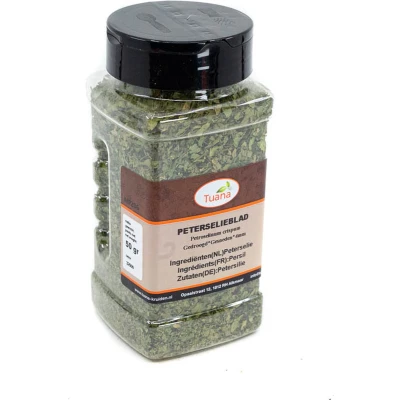 Afbeelding van Tuana Kruiden Peterselie Gesneden (4mm) Strooibus 25 Gram Zonder Zout MP0213