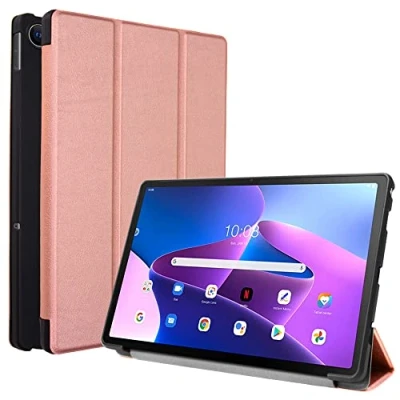 Afbeelding van TECHGEAR smart case voor Lenovo Tab M10 Plus 3e generatie 2022 (10,6 inch) TB125 / TB128 PU lederen slanke standaard hoes met hoekbescherming [automatisch waken/slapen] zachte TPU houder