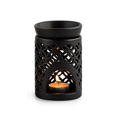 Afbeelding van pajoma Geurlamp Nimo, zwart, van keramiek, 12 x 12,5 cm
