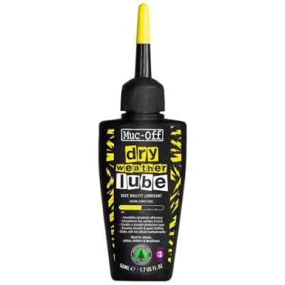 Afbeelding van Muc Off Dry Chain Lube droge kettingolie voor fiets, 50 ml, biologisch afbreekbaar smeervet, kettingspray, alle soorten fietsen, geformuleerd weersomstandigheden