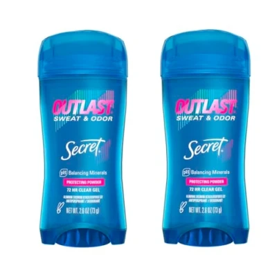 Afbeelding van Outlast Xtend Clear Gel Beschermend Poeder Antitranspiratie en Deodorant voor dames, 6 oz, 2 stuks