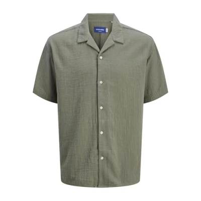 Afbeelding van Jack &amp; Jones Relaxed FIT Overhemd, Heren, Maat: Medium, Mulled basil