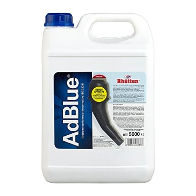 Afbeelding van Rhütten, AdBlue voor dieselmotoren, synthetisch additief op ureumbasis, behoudt de ontwikkeling van SCR componenten, blokkeert ophoping verontreinigingen in katalysator, met schenktuit, 5 l
