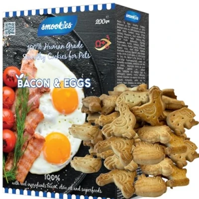 Afbeelding van Smookies Bacon &amp; Eggs, 200 gram snacks voor honden