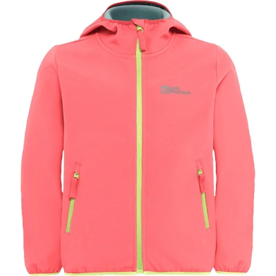 Afbeelding van Jack Wolfskin Fourwinds KIDS Unisex Softshelljas voor kinderen, Maat: 128, Sunset coral