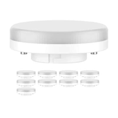 Afbeelding van ledscom.de 10 stuks GX53 LED lamp, warm wit (2700 K), 6,2 W, 509lm, 97, mat