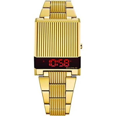Afbeelding van Bulova 97C110 Computron Steel LED Digital Clock