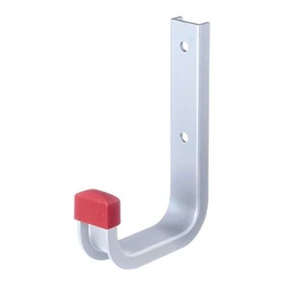 Afbeelding van Alberts 856793 Wandhaak naar keuze in verschillende uitvoeringen gehoekt aluminium diepte 80 mm hoogte 120 set van 10