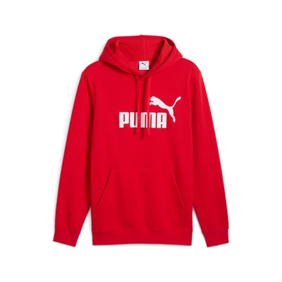 Afbeelding van Essentials No. 1 logo hoodie voor Heren, Rood, Maat XS PUMA