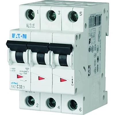 Afbeelding van Eaton faz installatieautomaat 3p 15ka c karakteristiek 63a 3 modulen breedte 52 5mm 278879