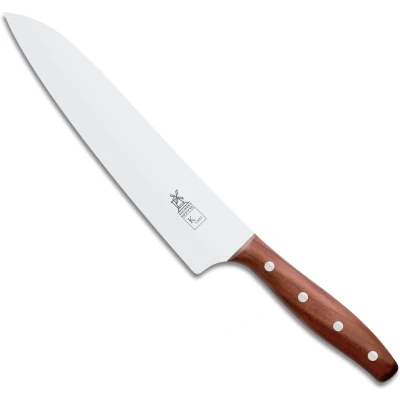 Afbeelding van Robert Herder K Chef Koksmes RVS Lichte Ronding Lemmet 22.5 cm Heft Pruimenhout